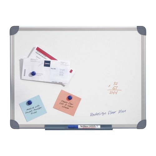 Quartet Whiteboard Commercial Slimline Magnetic 600x900mm