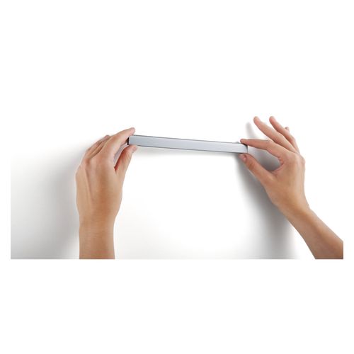 Durable Durafix Clip Magnetic Self Adhesive 210mm Silver Pack 5