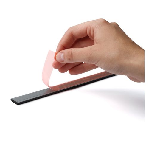 Durable Durafix Clip Magnetic Self Adhesive 297mm Silver Pack 5