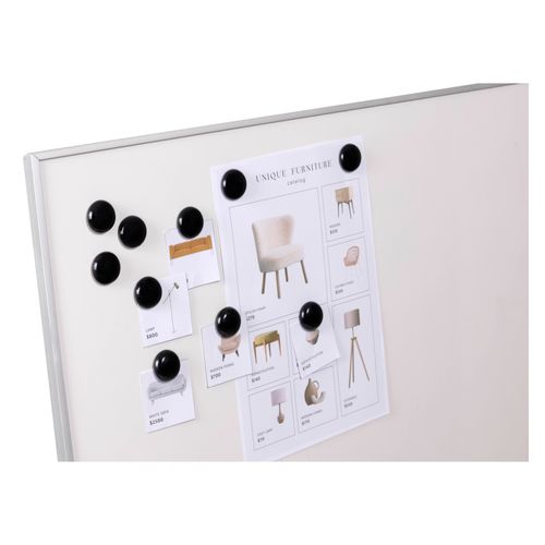 Quartet Magnet Buttons 30mm Black Pack 10