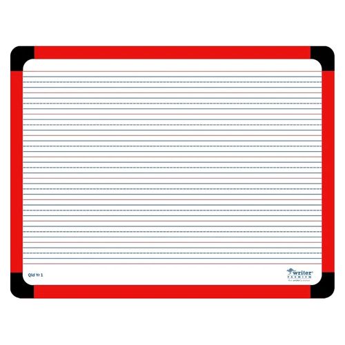 Writer QLD Yr1 Ruled Student Whiteboard 360x280mm
