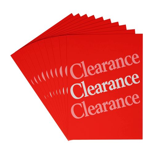 Quikstik Sign A4 Clearance Pack 10