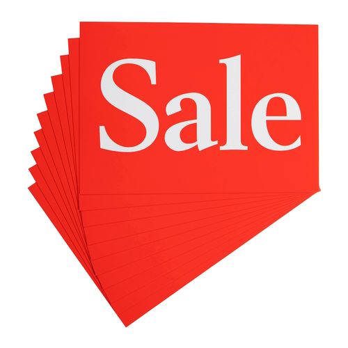 Quikstik Sign A4 Sale Pack 10