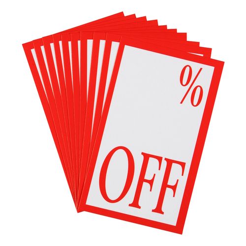 Quikstik Display Tickets % Off 75x125mm Pack 120