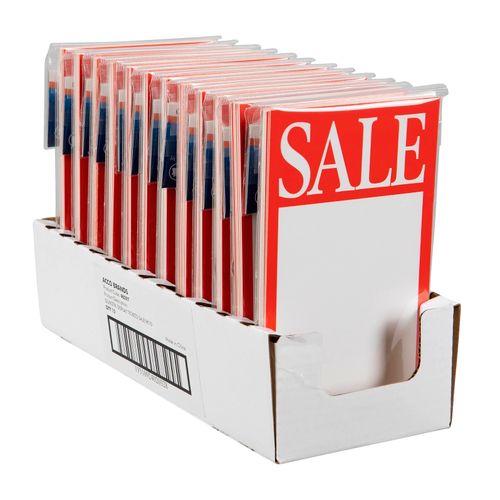 Quikstik Display Tickets Sale 75x125mm Pack 120