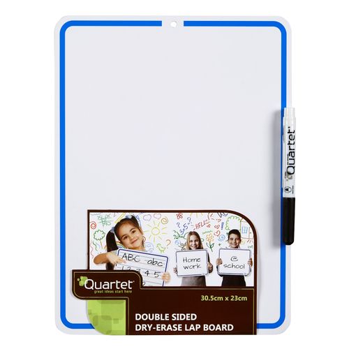 Quartet Whiteboard 2 Sided Lap 230x305mm Non-Magnetic Blank/Dotted Thirds Lined