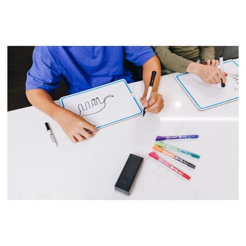 Quartet Whiteboard 2 Sided Lap 230x305mm Non-Magnetic Blank/Dotted Thirds Lined