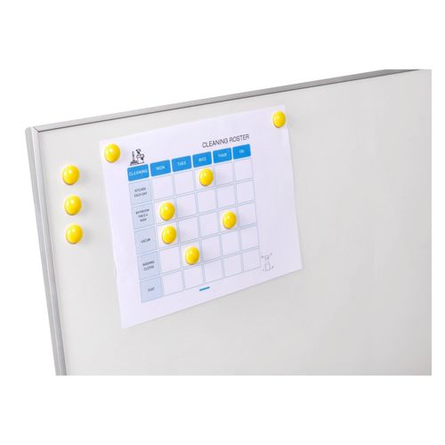 Quartet Magnet Buttons 20mm Yellow Pack 10