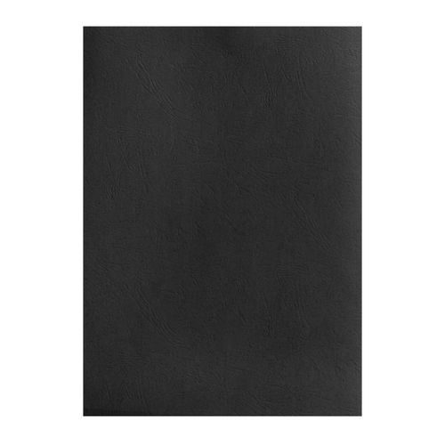 Gbc Binding Cover A4 Leathergrain 300gsm Black Pack 100