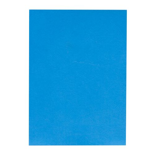 Gbc Binding Cover A4 Leathergrain 300gsm Blue Pack 100