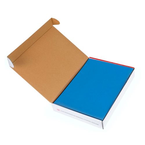 Gbc Binding Cover A4 Leathergrain 300gsm Blue Pack 100