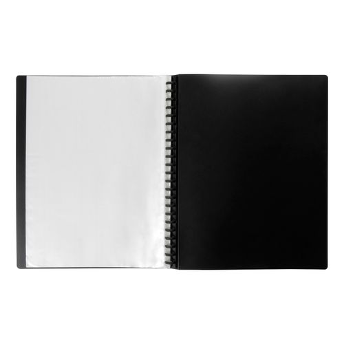 Marbig Professional Refillable Display Book 20 Pocket Black