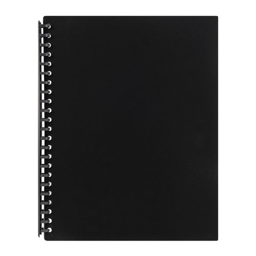 Marbig Display Book A4 Refillable 20 Pocket Black
