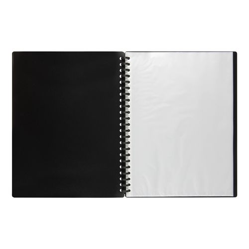 Marbig Display Book A4 Refillable 20 Pocket Black