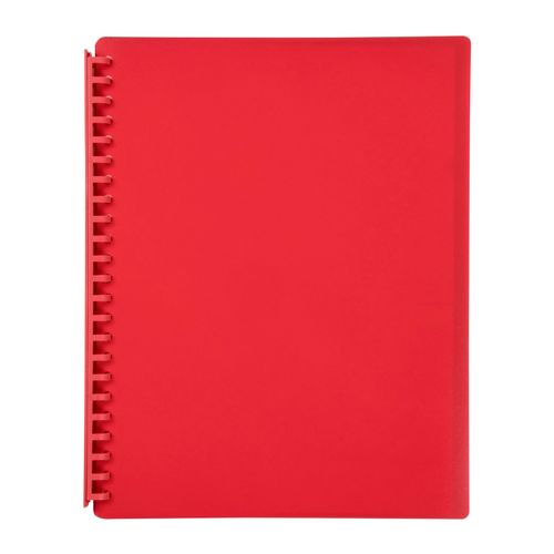 Marbig Display Book A4 Refillable 20 Pocket Red