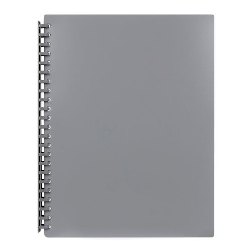 Marbig Display Book A4 Refillable 20 Pocket Grey