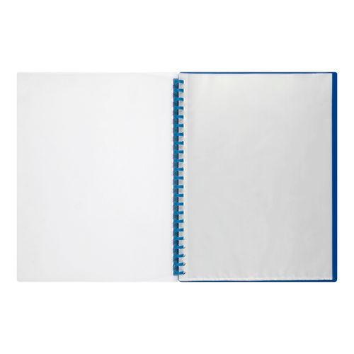 Marbig Display Book A4 Refillable 20 Pocket Clear/Blue