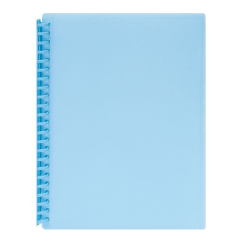Marbig Display Book Refillable 20 Pocket Insert Cover Blue Pack 12