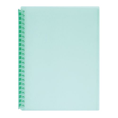 Marbig Display Book Refillable 20 Pocket Insert Cover Green Pack 12