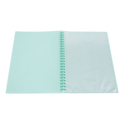 Marbig Display Book Refillable 20 Pocket Insert Cover Green Pack 12