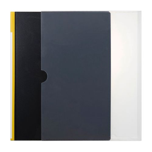 Marbig Clearview Display Book A4 100 Pocket With Tabs Non-Refillable Black