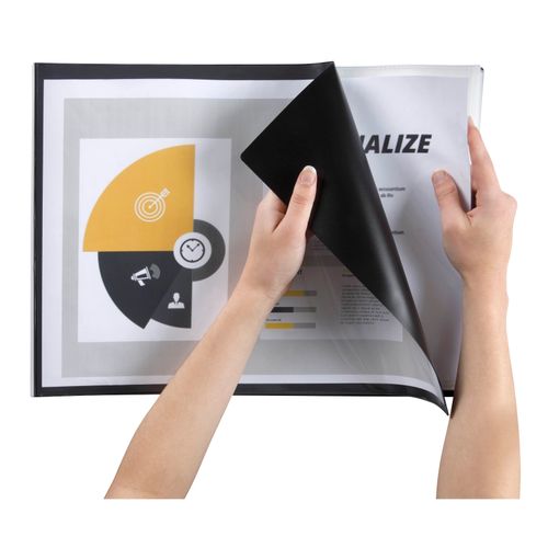 Marbig Display Book With Insert Cover Landscape A3 20 Pocket Black