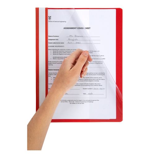 Marbig Flat Files A4 Deluxe Red