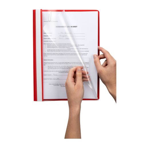 Marbig Flat Files A4 Economy Red