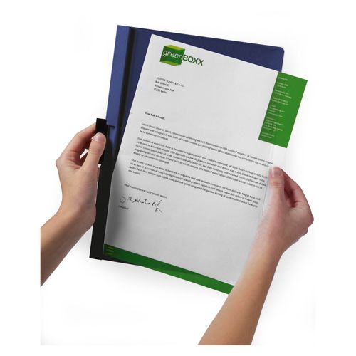 Durable Duraclip 30 Document File A4 30 Sheet Cap Dark Blue