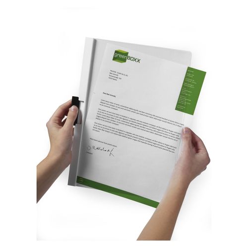 Durable Duraclip 30 Document File A4 30 Sheet Cap White
