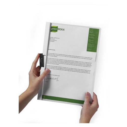 Durable Duraclip 30 Document File A4 30 Sheet Cap White