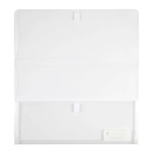 Marbig Polypick Document Wallet Foolscap Clear - Sold Each (12 per pack)