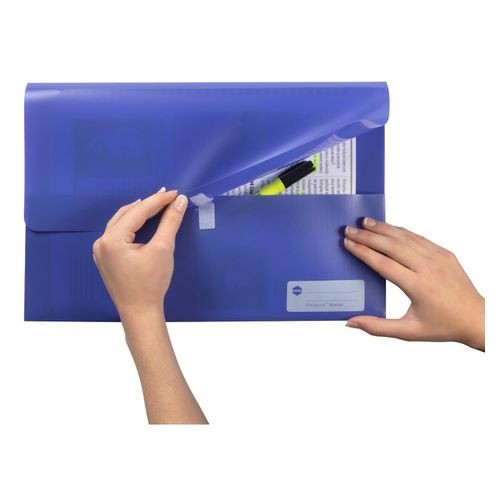 Marbig Polypick Document Wallet Foolscap Purple - Sold Each (12 per pack)