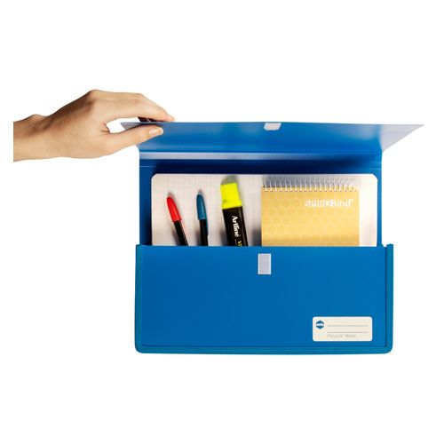 Marbig Polypick A4 Heavy Duty Document Wallet Blue