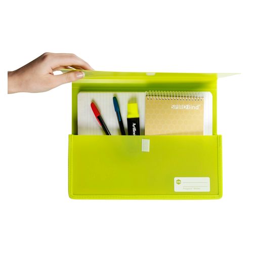Marbig Polypick A4 Heavy Duty Document Wallet Lime