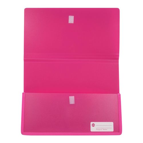 Marbig Polypick A4 Heavy Duty Document Wallet Pink
