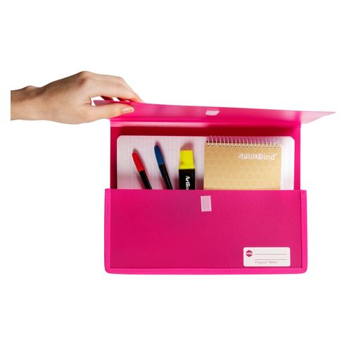 Marbig Polypick A4 Heavy Duty Document Wallet Pink