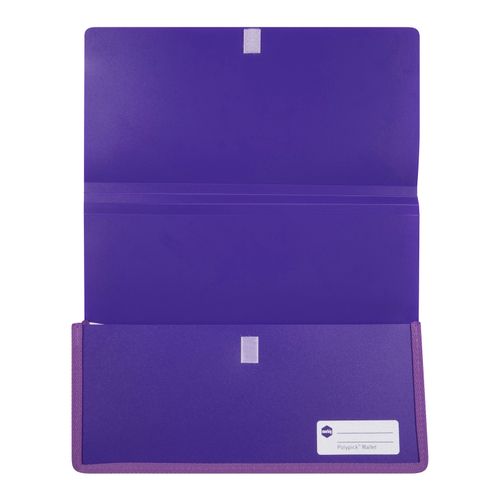 Marbig Polypick A4 Heavy Duty Document Wallet Purple