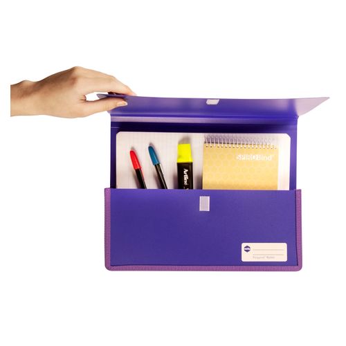Marbig Polypick A4 Heavy Duty Document Wallet Purple
