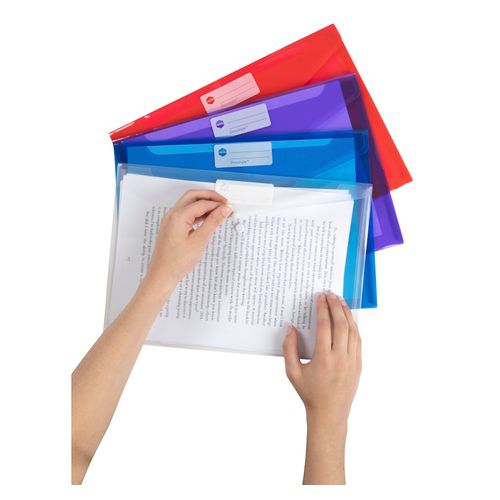 Marbig Doculope Document Wallet A4 Assorted Pack 10