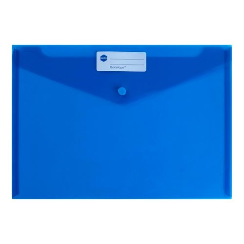Marbig Doculope Document Wallet A4 Blue - Sold Each (10 per pack)