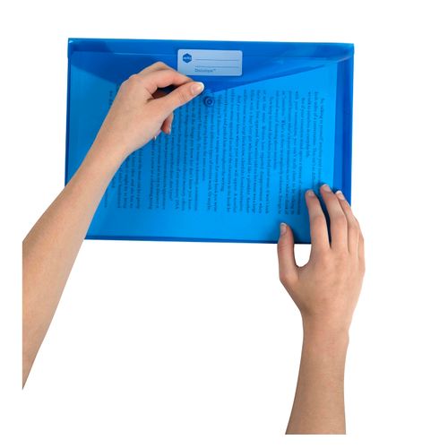 Marbig Doculope Document Wallet A4 Blue - Sold Each (10 per pack)