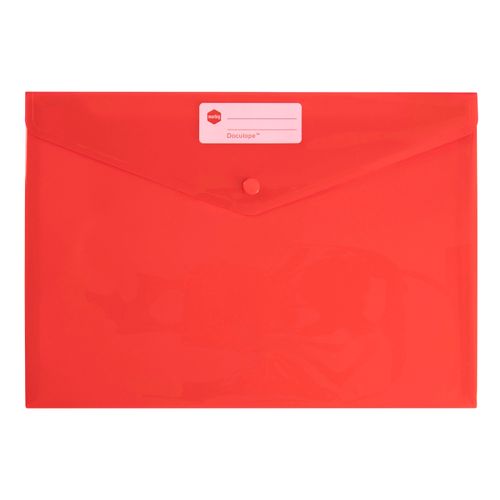 Marbig Doculope Document Wallet A4 Red - Sold Each (10 per pack)