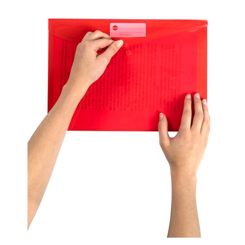 Marbig Doculope Document Wallet A4 Red - Sold Each (10 per pack)