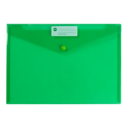 Marbig Doculope Document Wallet A4 Green - Sold Each (10 per pack)