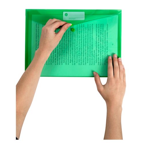Marbig Doculope Document Wallet A4 Green - Sold Each (10 per pack)