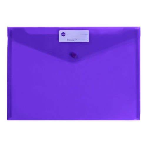 Marbig Doculope Document Wallet A4 Purple - Sold Each (10 per pack)