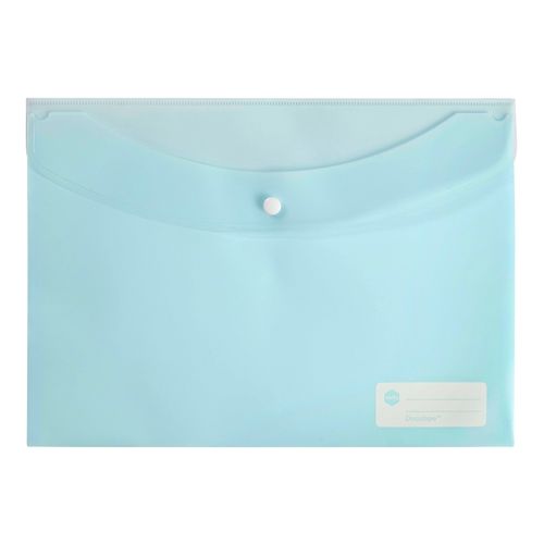 Marbig Doculope Document Wallet A4 Pastel Blue - Sold Each (10 per pack)