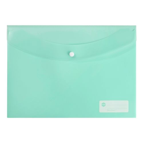 Marbig Doculope Document Wallet A4 Pastel Green - Sold Each (10 per pack)