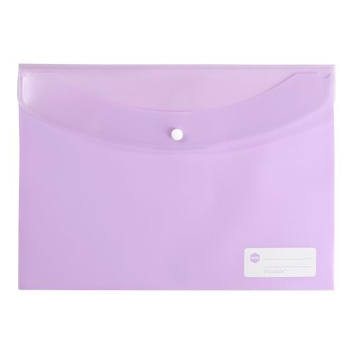 Marbig Doculope Document Wallet A4 Pastel Purple - Sold Each (10 per pack)